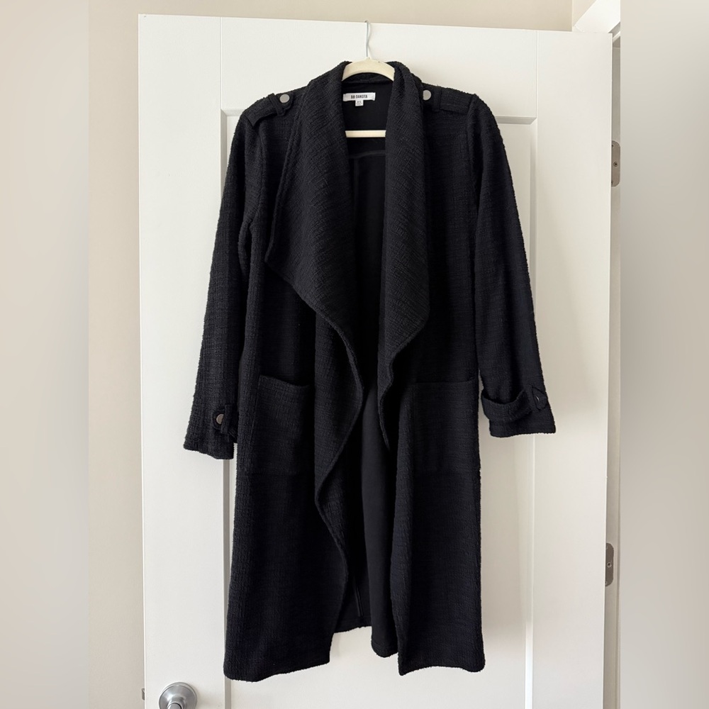 BB Dakota Revolution Drapey Boucle Trench Coat